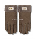 UGG Перчатки Замшевые Женские Коричневые