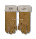 UGG Перчатки Замшевые Женские Коричневые