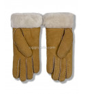 UGG Перчатки Замшевые Женские Коричневые