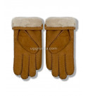 UGG Перчатки Замшевые Женские Коричневые