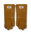UGG Перчатки Замшевые Женские Коричневые