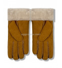 UGG Перчатки Замшевые Женские Коричневые