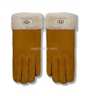 UGG Перчатки Замшевые Женские Коричневые
