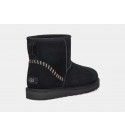 UGG Mens Classic Mini Deco Suede Boot Black