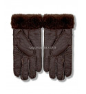 UGG Перчатки Кожаные Мужские Коричневые