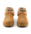 UGG Ultra Mini Lack Maxi Curly Boot Chestnut