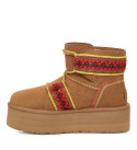 UGG Classic Mini II Braid Platform Chestnut