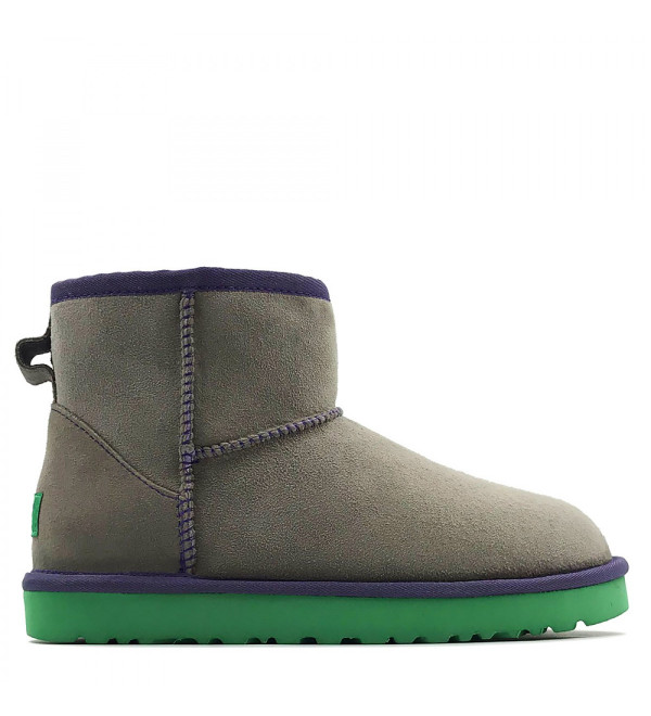 UGG Classic Mini II Grey-Aqua