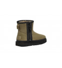 UGG Classic Mini Zipper Tape Logo Boot Burnt Olive