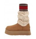 UGG Classic Sweater Letter Chestnut