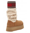 UGG Classic Sweater Letter Chestnut