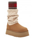 UGG Classic Sweater Letter Chestnut