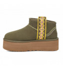UGG Classic Ultra Mini Braid Platform Burnt Olive