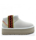 UGG Classic Ultra Mini Braid Platform White