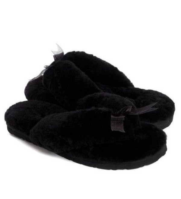 UGG Fluff Flip Flop II Black