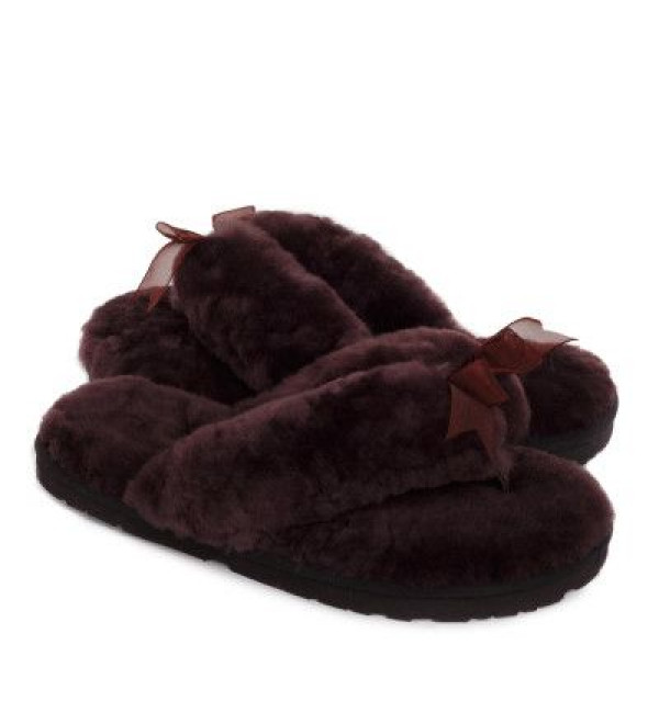 UGG Fluff Flip Flop II Chocolate