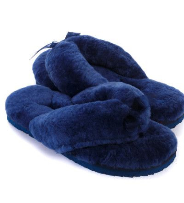 UGG Fluff Flip Flop II Navy Blue