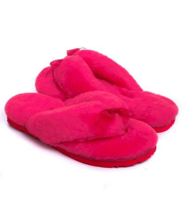 UGG Fluff Flip Flop II Rose Red
