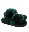 UGG Fluff Slide Slippers Dark Green