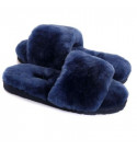 UGG Fluff Slide Slippers Navy Blue