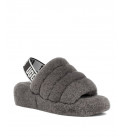 UGG Fluff Yeah Slide-Grey