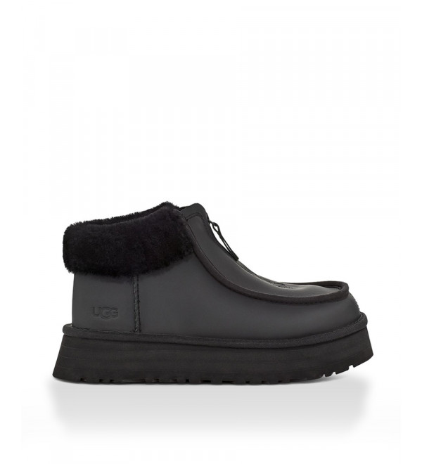 UGG Funkette Platform Leather Black