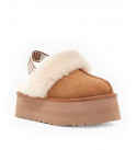 UGG Funkette Suede Platform Chestnut