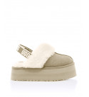 UGG Funkette Suede Platform Sand