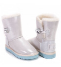 UGG Kids Bailey Button I Do White