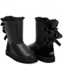 UGG Bailey Bow Metallic Black