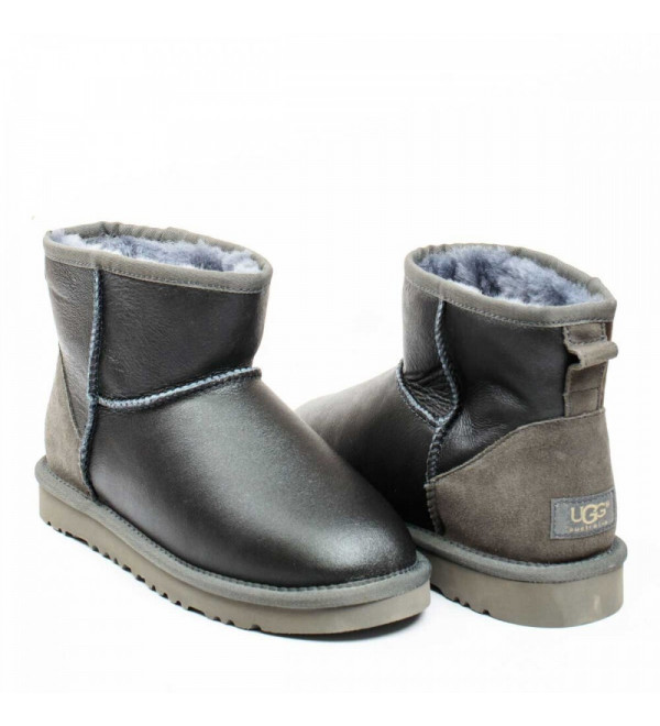 UGG Mens Classic Mini Metallic Grey