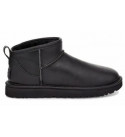 UGG Mens Classic Ultra Mini Leather Black