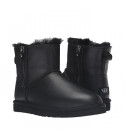 UGG Mens Mini Double Zip Metallic Black