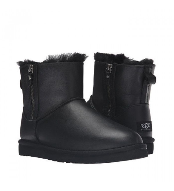 UGG Mens Mini Double Zip Metallic Black