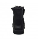 UGG Mini Bailey Graphic Logo Suede Black