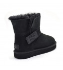 UGG Mini Bailey Graphic Logo Suede Black