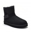 UGG Mini Bailey Graphic Logo Suede Black