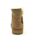 UGG Mini Bailey Graphic Logo Suede Chestnut