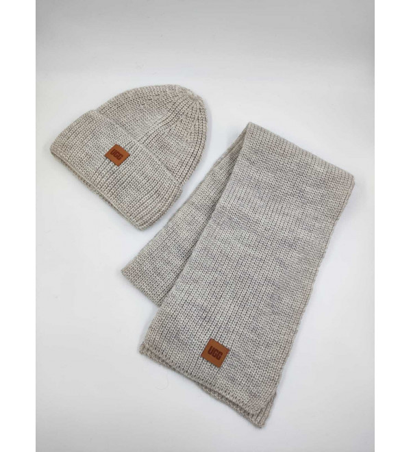 UGG Chunky Rib Knit Beanie Sen Grey