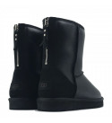 UGG Mens Classic Short Zip Metallic Black