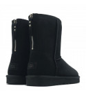 UGG Mens Classic Short Zip II Black