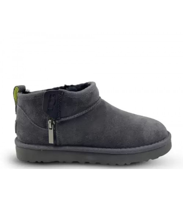UGG Classic Ultra Mini Zip Boot Grey