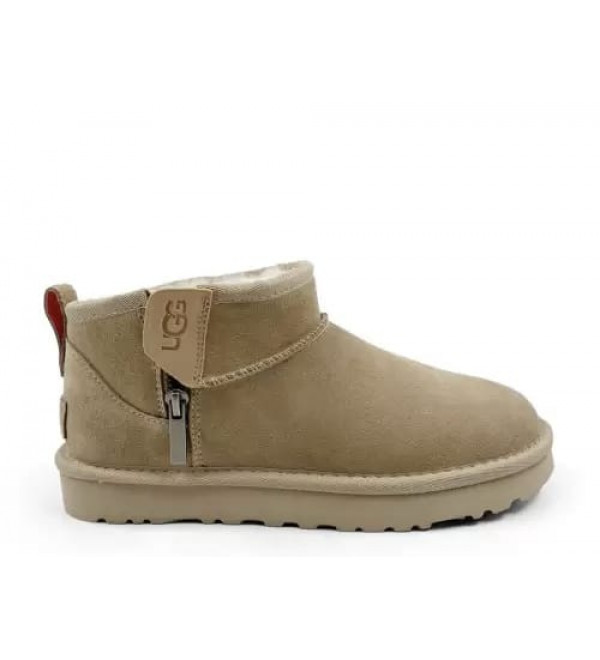 UGG Classic Ultra Mini Zip Boot Sand